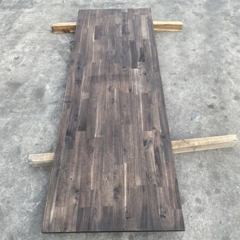 Ash Butcher Block Countertops- Ash finger jointed glued edge panel for butcher block wood countertop
