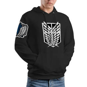 เสื้อฮู้ดพิมพ์ลายหน้าจอสำหรับผู้ชายผ้าคอตตอนโพลีเอสเตอร์ - Product Image 1