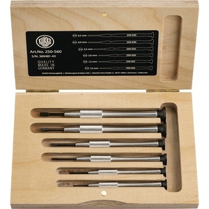 <b>Precision</b> 6-Piece Slotted <b>Screwdriver</b> <b>Set</b> by KUKKO 250mm - Product Image 1