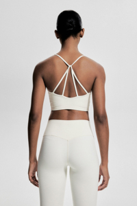 Leggings de sport en maille blanche décontractés personnalisés, taille haute, pantalon de yoga pour l'entraînement, vêtements de sport pour femmes, effet push-up, pas cher - Product Image 5