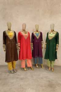 Party Wear Women's Plus Size Full Sleeves <b>Suit</b> <b>Pants</b> Indian Coord <b>Pant</b> Cotton Wholesale Cord Set Indian Pakistani dress - Product Image 6