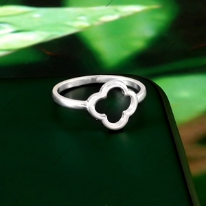 925 argent Sterling fleur gravé plaqué or déclaration bague minimale pour les femmes bague de fiançailles bande de mariage - Product Image 6