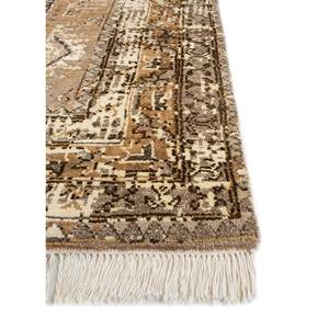 พรมขนสัตว์ถักมือขนาดใหญ่ Erbe รุ่น AKWL-13024 สีเบจและสีน้ำตาล ลายเรขาคณิต สำหรับตกแต่งห้องนั่งเล่นวัยรุ่น - Product Image 4