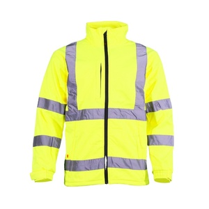 Customizable Winter Safety Reflective Road <b>Jackets</b> for Construction <b>Hi</b>-<b>Vis</b> Workwear with Multiple Pockets Polyester Material - Product Image 1