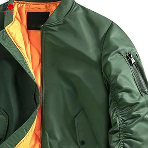 เสื้อแจ็กเก็ตบอมเบอร์แฟชั่นออกแบบได้ตามต้องการสีและขนาด - Product Image 6