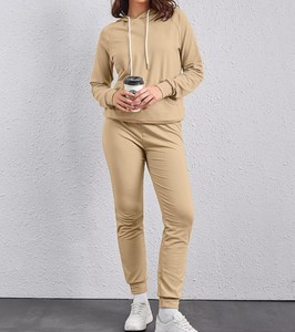 Chándal de mujer-Chaqueta con cremallera y pantalón estrecho Chándal ligero para Estilo de vida activo en todas las tallas - Product Image 4