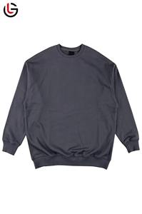 Sweat-shirt épais en polyester et coton organique pour hommes fabriqué au Pakistan personnalisé mode pour hommes sweatshirts à col rond de couleur unie pour hommes - Product Image 3