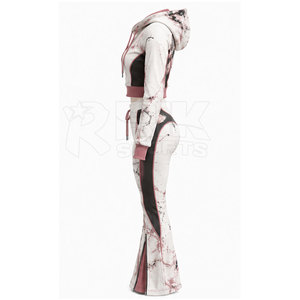 Sweat-shirts courts pour femmes en tissu doux de haute qualité avec pantalon, matière légère, coupe confortable pour les occasions décontractées et les activités de plein air - Product Image 5