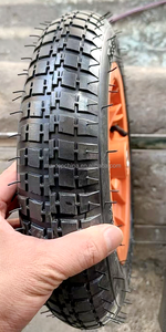 Marché brésilien 3.25-8 3.50-8 4.00-8 <span class=keywords><strong>Jante</strong></span> en acier à roulement à billes Pneu et roues en caoutchouc pneumatique pour pneus de brouette de chariot de camion à main - Product Image 6