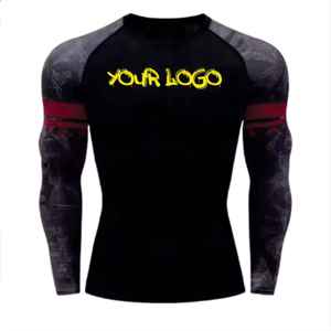 Équipement d'entraînement au combat de bonne qualité Rash Guard personnalisé pour hommes à prix raisonnable Meilleure vente Rash Guard - Product Image 3