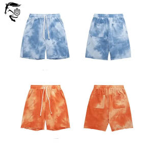 Pantalones cortos de algodón XS informales de verano para hombre, ropa de calle transpirable de secado rápido, cierre elástico de cintura media, tinte de corbata personalizado Vintage sólido - Product Image 4