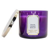Premium Langdurige Zwarte Kersen Merlot Geurende Soja Wax Kaars In Bulk Huisdecoratie Met Aromatherapie Voor Kerstmis