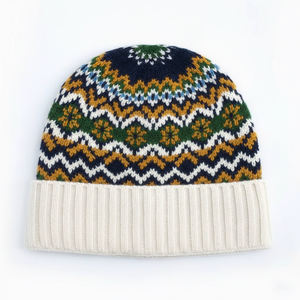 Bonnet tricoté personnalisé en gros avec logo brodé, bonnet chaud pour homme, bonnets d'hiver tricotés, jacquard résistant aux intempéries 2026 - Product Image 1