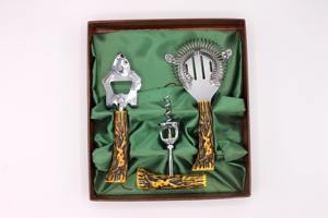 Juego de Herramientas de Bar Estilo Antiguo, Ideal para Servir en Fiestas, Eventos, Bares de Vinos, Tiendas, Clubes y Elegantes Bares Caseros, Procedente de la India - Product Image 4