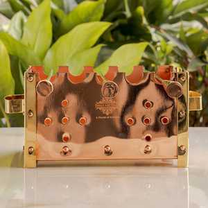 Brochetas de Cobre para Barbacoa 3 y 4 en 1 para Asar Pollo, Paneer, Tikka, para Acampar al Aire Libre con Cesta para Parrilla - Product Image 5