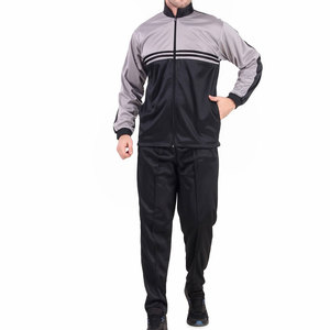 Survêtements de sport d'hiver personnalisés en gros avec motif uni, capuche zippée et bas extensible - Product Image 1