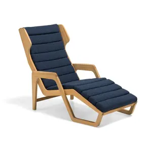 Modern Design Voor Alle Weersomstandigheden Tuin Strand Chaise Ligstoel Hout Terras Recreatiestoel Zwembad Zijde Zonnebank Ligstoel Bestseller