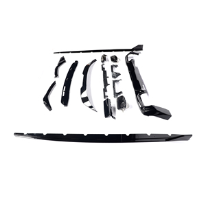 Kit de Carrocería Exterior Estilo MP en Negro Brillante ABS, Alerón Delantero, Faldones Laterales, Difusor Trasero para <span class=keywords><strong>BMW</strong></span> Serie <span class=keywords><strong>2</strong></span> <span class=keywords><strong>Gran</strong></span> Coupé F44 2019 2021 - Product Image 1
