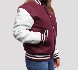 Para Champion Inspired Men's Varsity Jacket Stand Collar Logo bordado Cierre de cremallera Athletic Street Style Loose Fit para - Product Image 2