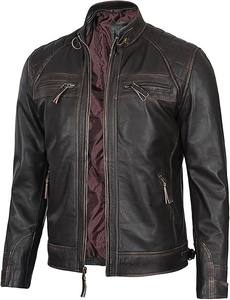 แจ็คเก็ตหนังแท้สำหรับผู้ชาย, แจ็คเก็ตหนัง100% ลำลอง - Product Image 6