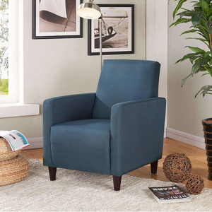 Genuine Leather Chesterfield <b>Sofa</b> GSD68021 Single-Legged Oak Square One Seat Genuine Leather Upholstered Living Room PU <b>Sponge</b> - Product Image 2