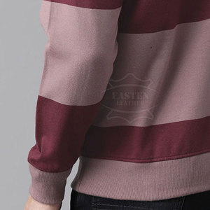 บริการ OEM เสื้อสเวตเชิ้ตฤดูหนาวผู้ชายคุณภาพสูง ผลิตจากผ้าฝ้าย 100% ลายเรียบ สีสันปรับแต่งได้ ดีไซน์ล่าสุด ขายส่ง - Product Image 5