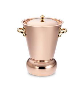 Elegante cubo de hielo de cobre rústico para enfriadores de fiesta de almacenamiento de vino y juegos de regalo de gama alta para ocasiones especiales y decoración - Product Image 6