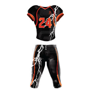 Meilleure vente d'uniformes de football américain personnalisés de haute qualité, ensembles respirants à manches courtes - Product Image 1