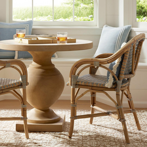 เก้าอี้หวายธรรมชาติในร่มกลางแจ้งหวายเก้าอี้รับประทานอาหารทำด้วยมือเฟอร์นิเจอร์ลานสวนคาเฟ่ร้านอาหารที่นั่งบิสโทร - Product Image 5