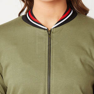 Blouson aviateur matelassé zippé de haute qualité pour femmes avec caractéristique respirante meilleure veste pour femmes - Product Image 4