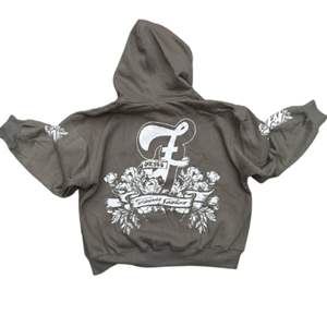 Sudaderas con capucha gráficas con cremallera pesada para hombre 100% algodón bordado de impresión de logotipo personalizado para invierno - Product Image 4