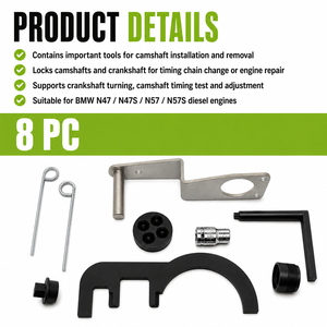 Kit d'outils <span class=keywords><strong>de</strong></span> <span class=keywords><strong>calage</strong></span> moteur diesel, jeu <span class=keywords><strong>de</strong></span> blocage d'arbre à cames et <span class=keywords><strong>de</strong></span> vilebrequin pour <span class=keywords><strong>BMW</strong></span> <span class=keywords><strong>N47</strong></span> N57 1.6 2.0 3.0D, outils <span class=keywords><strong>de</strong></span> réparation automobile - Product Image 2