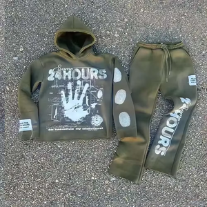 ชุดวอร์มพร้อมฮู้ดกางเกงและพิมพ์ลายสกรีนกางเกงกางเกงชุดสำหรับทุกฤดูกาล - Product Image 1