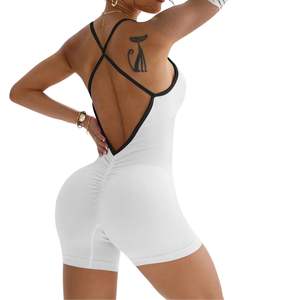 Traje Deportivo de Yoga de Una Pieza, Elástico, con Bloques de Color y Espalda Estilizada, Venta al Por Mayor Personalizada - Product Image 5