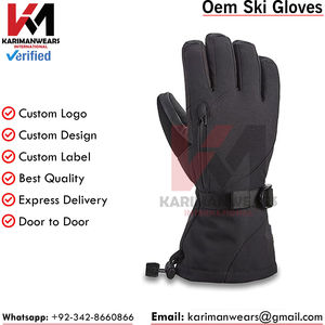 Customs <b>Waterproof</b> Windproof Winter Warm Snow Fashion Ski <b>Gloves</b> for Snowboarding for Adults - Product Image 2