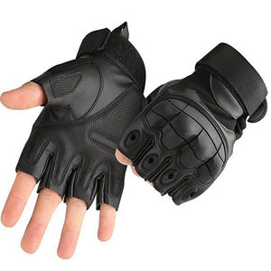 Gants demi-doigt unisexes Gants d'impact respirants en PU antidérapants Gants de sport, de cyclisme et de course avec logo personnalisé pour hommes et femmes vente en gros - Product Image 3