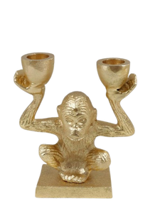 Portavelas de Aluminio con Forma de Mono, Acabado Dorado, Decoración de Mesa, Soporte para Velas, Decoración del Hogar, Idea de Regalo - Product Image 5