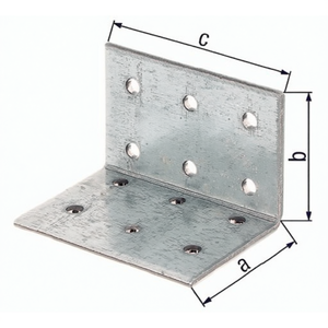 Perforated <b>Plate</b> Angle ETA-8/165 60 X 60 X 40 mm with 12 S. 2.5 mm Holes Storage Holders & <b>Racks</b> Pack Size 50 - Product Image 3