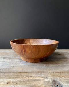 Tazón de Madera Natural para Servir, Resistente al Calor, Ecológico, con Acabado Liso, para Ensaladas, Sopas, Arroz, Uso en Cocina y Restaurantes - Product Image 4