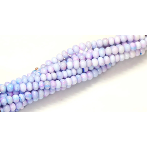 ลูกปัดควอตซ์สีรุ้งลาเวนเดอร์ทรงรอนเดลล์ เกรด AAA เรียบเนียน ขนาด 7-8 มม. ความยาว 7.5/15 นิ้ว สำหรับทำเครื่องประดับ - Product Image 3