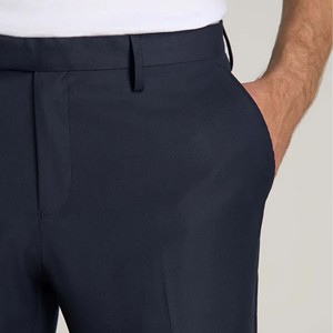 Pantalon de survêtement pour homme, style motard, jambe droite élastique, polaire léger, respirant, confortable, séchage rapide, style urbain, délavé - Product Image 3