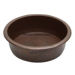 Tazón de Pedicura con Textura Martillada y Recubrimiento de Cobre, Diseño Redondo Elegante de Alta Calidad, Calidad Premium Japonesa - Product Image 3