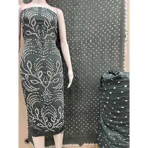 ชุดสตรีผ้าซาตินทรงเอไลน์แบบแบนดานี ปักลายใบไม้ สำหรับงานพิธี เป็นมิตรกับสิ่งแวดล้อม ไม่ยับ ระบายอากาศได้ดี และซักได้ - Product Image 2