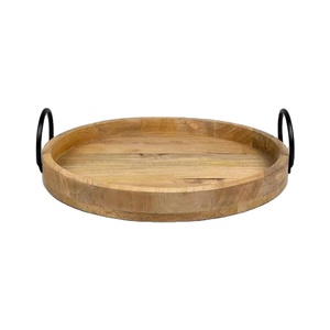 Bandeja de madera maciza de primera calidad con superficie pulida para uso diario a un precio económico. - Product Image 4