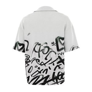 เสื้อเชิ้ตลำลองทรงหลวมสำหรับผู้ชายและผู้หญิงเสื้อเบลาส์ผ้าคอตตอน/โพลีเอสเตอร์ทรงหลวมมีกระดุมขนาดใหญ่ออกแบบโลโก้ได้ตามต้องการ - Product Image 2