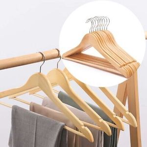 Cintre en bois tendance pour garde-robe salle de bain salon-pour manteau pantalon costume chemise Oragining - Product Image 5