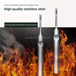 Kit de Nettoyage des Ongles en Acier Inoxydable Premium Réutilisable : Repousse-cuticules, Outil pour Ongles Incarnés, Lime Podologique Double Face et Curette - Product Image 5