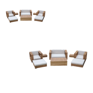 ชุดโซฟาอเนกประสงค์กลางแจ้งระดับไฮเอนด์เฟอร์นิเจอร์ห้องนั่งเล่นชุดโซฟาพักผ่อนดีไซน์ใหม่ - Product Image 2