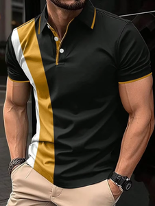 Polo d'été décontracté à manches courtes pour hommes Impression personnalisée Logo Design Fashion Sports Chemise de golf pour hommes - Product Image 5