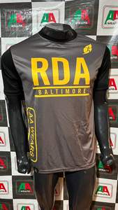 ภาพถ่ายจริงดีไซน์ใหม่เสื้อยืดคอกลมความปลอดภัยสูงพิมพ์ลายปากีสถานปักลายพิมพ์พัฟผ้าไหม - Product Image 4